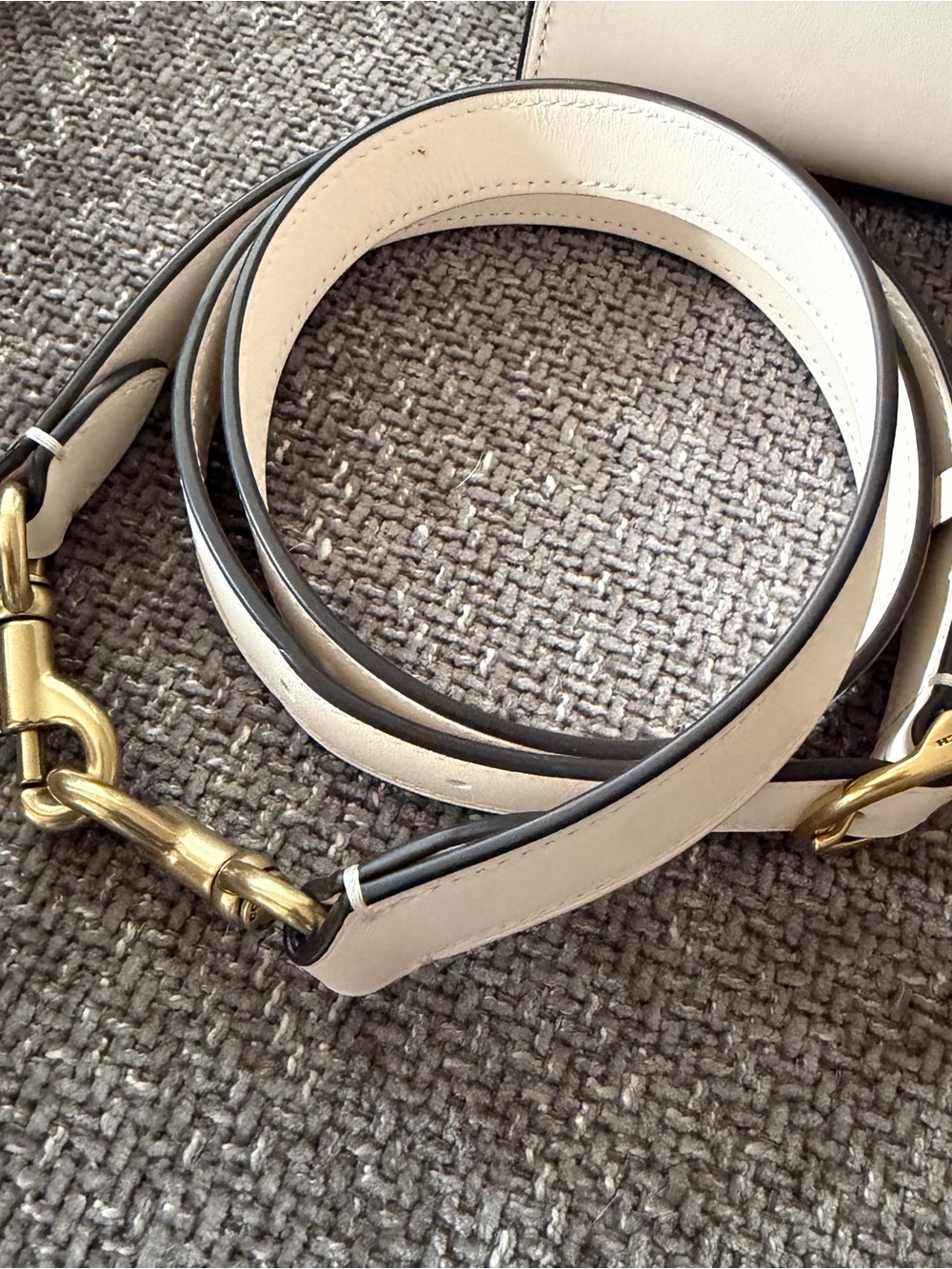 NWOT COACH ROGUE BAG CROSSBODY SATCHEL TOTE IN CHALK GLOVETANNED LEATHER - Picture 8 of 16
